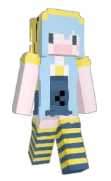 aashyy's Minecraft skin wearing the Pan cape