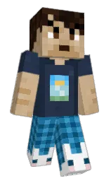 pickled bluewood and tan Minecraft skin — Classic model
