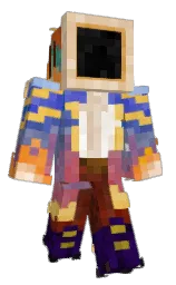 cherry pie and orange roughy Minecraft skin — Classic model — first worn by Solar_Flarez