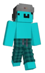 bright turquoise and eden Minecraft skin — Classic model — first worn by botizeeti