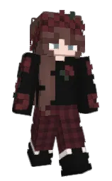 cod gray and crater brown Minecraft skin — Slim model — first worn by PieceCake