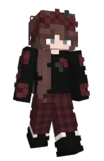 Front of PieceCake's skin