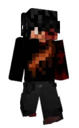 black and cod gray Minecraft skin — Slim model