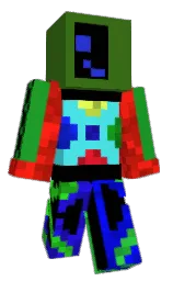 black and forest green Minecraft skin — Classic model — first worn by imaginevt