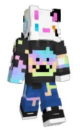 white and mine shaft Minecraft skin — Slim model