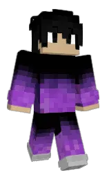 black and tan Minecraft skin — Classic model — first worn by SpaceKidPlays