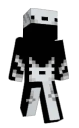 black and athens gray Minecraft skin — Classic model