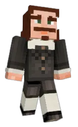black and dune Minecraft skin — Classic model — first worn by mateegus
