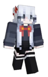 bright gray and baltic sea Minecraft skin — Slim model — first worn by HKBZ