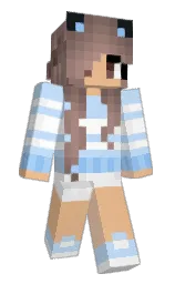 tacao and tropical blue Minecraft skin — Classic model — first worn by GirlSkittles14