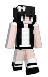 Valtesse's Minecraft skin wearing the Moonlight Trail cape