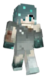 white rock and black Minecraft skin — Classic model