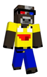 birch and dark blue Minecraft skin — Classic model