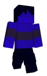black russian and ultramarine Minecraft skin — Classic model — first worn by venomstr1ke13