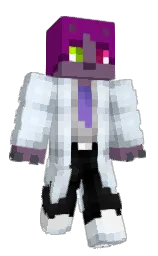 Ozeala's Minecraft skin wearing the Purple Heart cape
