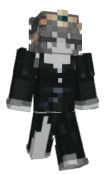 heavy metal and silver Minecraft skin — Slim model — first worn by AstralDivine183