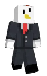 white and tuna Minecraft skin — Classic model
