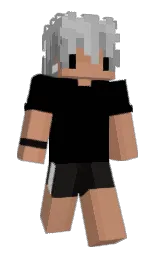 black and muddy waters Minecraft skin — Slim model