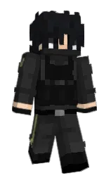 mine shaft and cod gray Minecraft skin — Slim model — first worn by Iryth