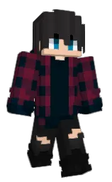 DanggVN's Minecraft skin wearing the Menace cape