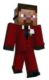 dark burgundy and shingle fawn Minecraft skin — Classic model