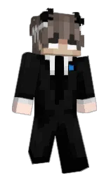 cod gray and black Minecraft skin — Slim model — first worn by yR4mio