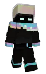 cod gray and black Minecraft skin — Slim model — first worn by Secomd