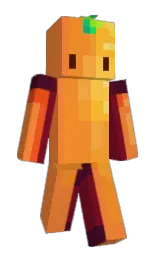 jaffa and carrot orange Minecraft skin — Slim model — first worn by 27lll