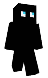 black and white Minecraft skin — Classic model