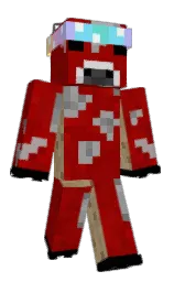 sangria and black Minecraft skin — Classic model