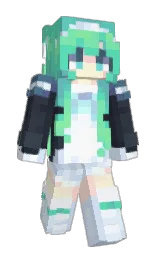 tropical blue and solitude Minecraft skin — Slim model — first worn by palllie