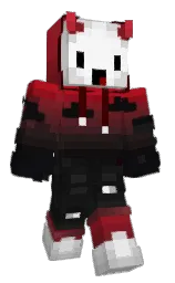 white and black Minecraft skin — Classic model