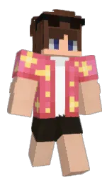 Milogne's Minecraft skin wearing the Cherry Blossom cape