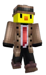 BacBean's Minecraft skin wearing the Migrator cape