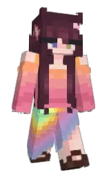 livid brown and black Minecraft skin — Slim model