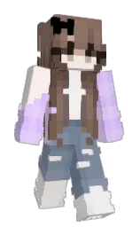 fog and regent gray Minecraft skin — Slim model — first worn by TRANSGOTHGIRLMIA