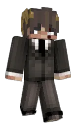 merlin and taupe Minecraft skin — Classic model — first worn by riyu_yuzuriha