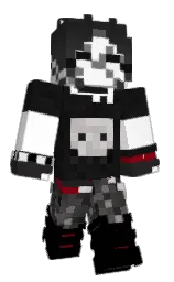 black and mine shaft Minecraft skin — Classic model — first worn by IF_maybe