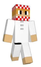 white and gold sand Minecraft skin — Classic model — first worn by MAKI_5