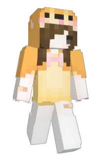 Front of auneci's skin