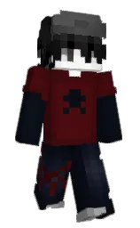 ebony and cod gray Minecraft skin — Slim model
