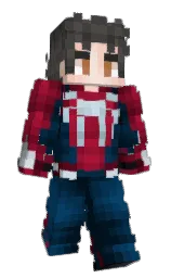 blue charcoal and blue whale Minecraft skin — Slim model — first worn by gShimo