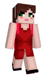 zinnwaldite and sangria Minecraft skin — Slim model — first worn by LoquaciousJess