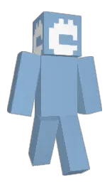 polo blue and white Minecraft skin — Classic model