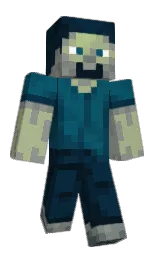 black pearl and swamp green Minecraft skin — Classic model