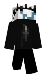 cod gray and black Minecraft skin — Classic model — first worn by MSQ17