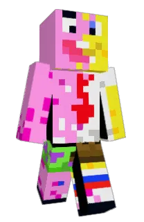 Front of isainer's skin