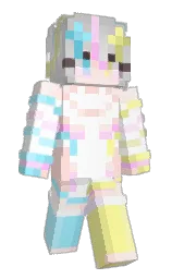 white and pippin Minecraft skin — Slim model — first worn by OutlawTruth