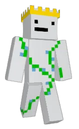 iron and green Minecraft skin — Classic model