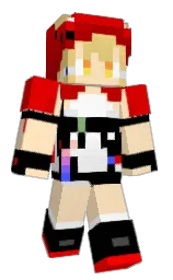 negroni and black Minecraft skin — Classic model — first worn by Nijimasu